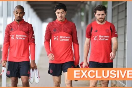 Amine Adli in Bayer Leverkusen training