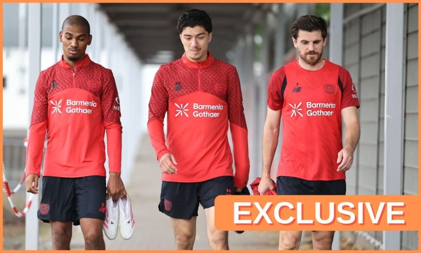 Amine Adli in Bayer Leverkusen training