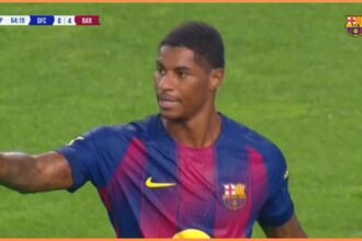 Video: Man United lender Marcus Rashford scores first Barcelona goal