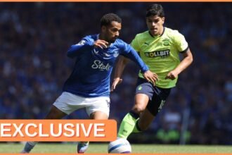 Mateus Fernandes in action for Southampton against Everton last season