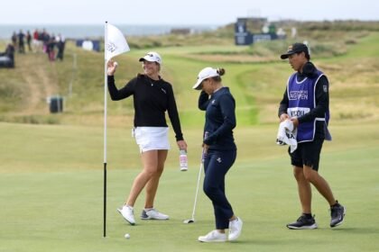 Mimi Rhodes wins Bankshot Hole in One in the Open Championship