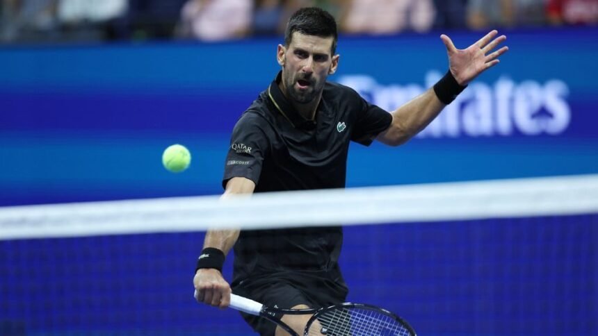 Novak Jjokovic Rallies for the 1st victory at 2025 US Open