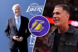 Rob Perlinka's timeline with the Lakers was revealed after the $10 billion sale.