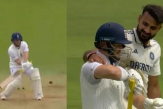 Ben Duckett ridicules Akash Deep with a reverse scoop