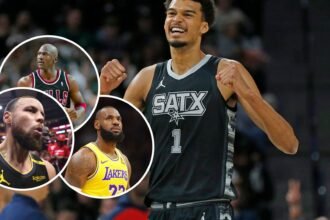 Victor Wembanyama has earned comparisons with Curry, James and Jordan from two MVPs