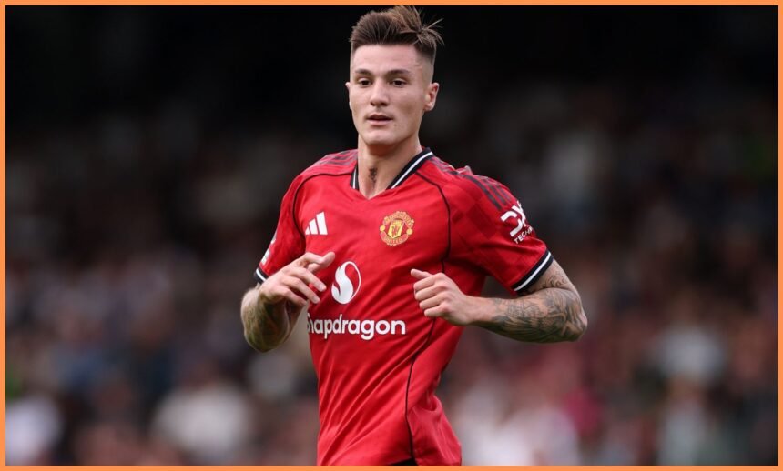 Benjamin Sesko in action for Man United