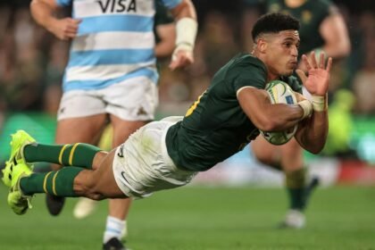 Rassie Erasmus says "many people" helped Sacha Feinberg-Mngomezulu to reach Springbos Record