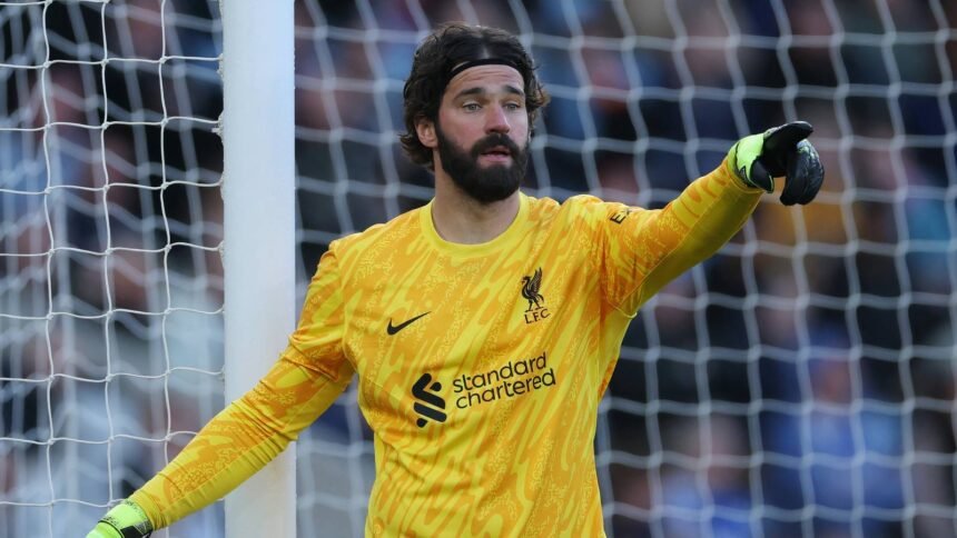 Allison shares injury news with his Liverpool teammate before Atletico Madrid