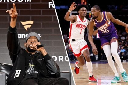 Amen Thompson can't contain his true feelings about playing with Kevin Durant on the Houston Rocket