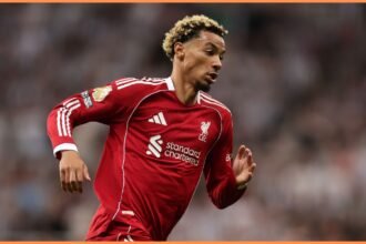 Hugo Ekitike in action for Liverpool