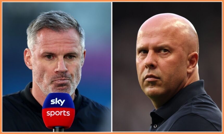 Jamie Carragher and Arne Slot