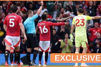 Emiliano Martinez in action against Manchester United last season