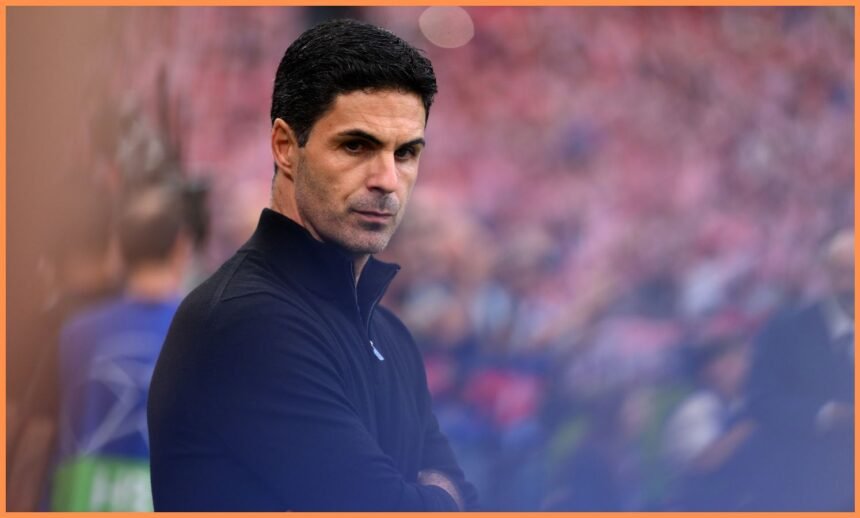 Arsenal manager Mikel Arteta looks on during the Athletic Bilbao game