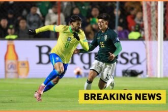 Lucas Paqueta in action for Brazil