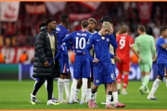 Alejandro Garnacho reacts after Chelsea
