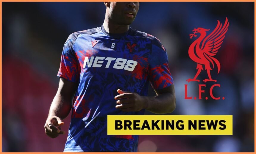 Marc Guehi warming up for Crystal Palace, plus