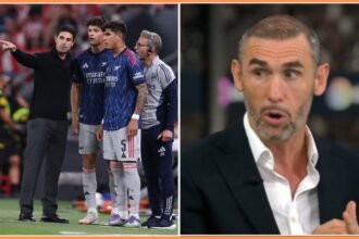 Mikel Arteta and Martin Keown