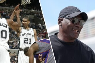 David Robinson is famous for choosing the best building blocks for the title contention team, Tim Duncan or Michael Jordan.