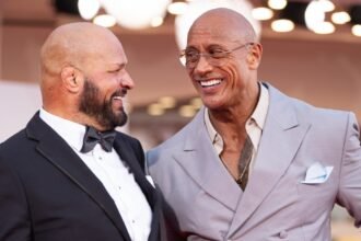 Dwayne Johnson explains the change in voice and says "Walking Contradiction" Mark Carr with "Smashing Machine"