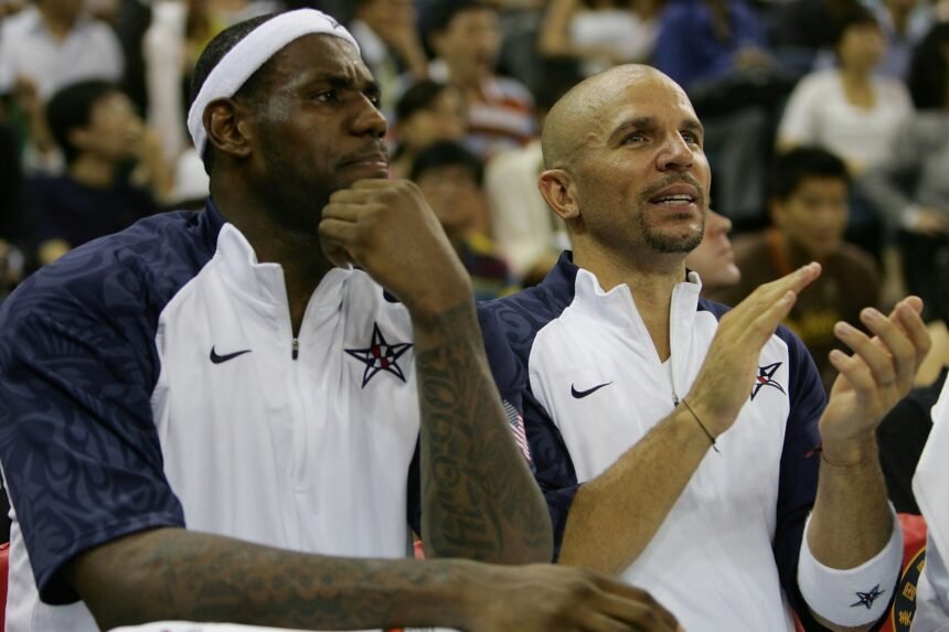 LeBron James soon stops Jason Kidd from making "Waterboy" analogy about Team USA's role in 2008
