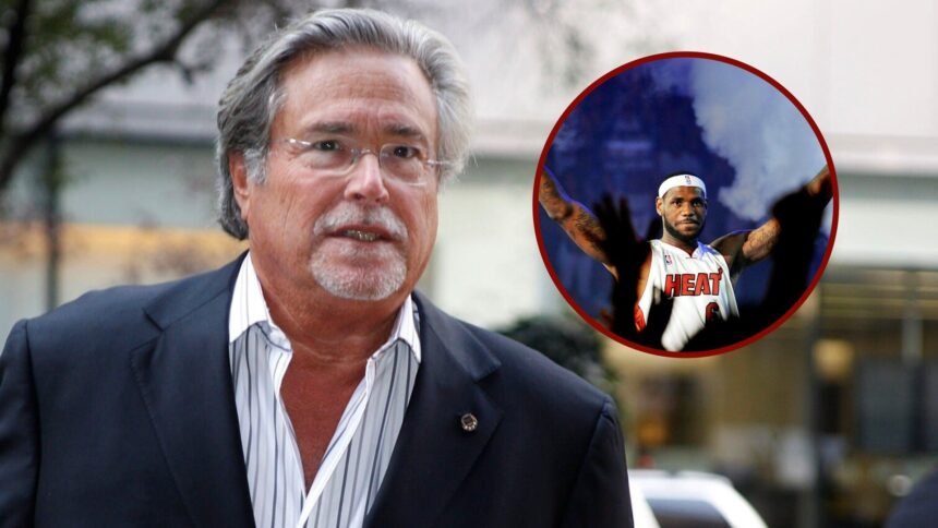 Miami Heat Owner Mickey Allison gave a light jab at LeBron James' iconic 2010 announcement