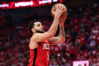 NBA fans react to torn fans of the ACL ahead of the 2025-26 season of Houston Rockets Guard Fred Van Vriet