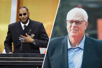 Phil Jackson saw how Carmelo Anthony would become like Michael Jordan and Kobe Bryant. "It's the perfect place for him."