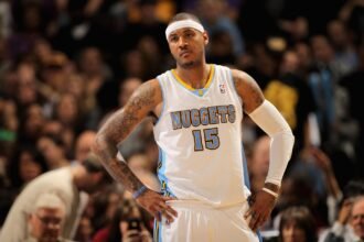 The Denver Nuggets say that NBA legend "breaked their hearts, so it's "too late" to honor Carmelo Anthony," says Chauncy Billup.