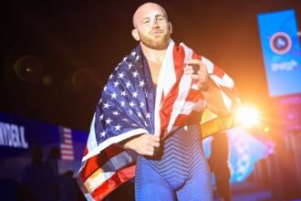 US men's freestyle wrestling team wins three gold medals at the world championships after disappointing the Olympics