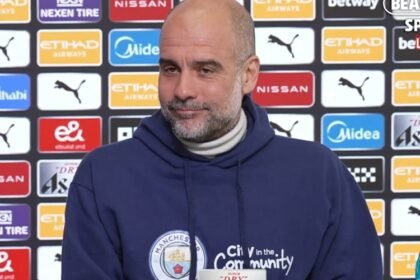 Manchester City's Bosspep Guardiola hits with critics saying that Money wins the title (video)