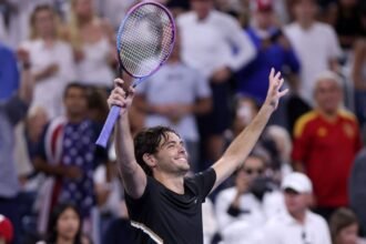 American Taylor Fritz advances to the 2025 US Open Quarter Final
