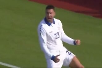 Juventus striker Dusan Vlahovic scores as Latvian Serbian victory (Video)