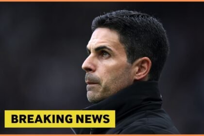 Arsenal manager Mikel Arteta looks on during the Newcastle game