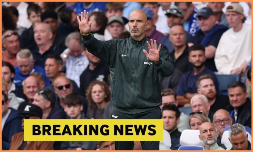 Chelsea manager Enzo Maresca