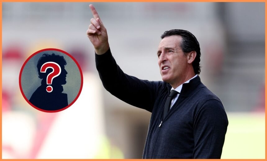 Unai Emery gestures during Aston Villa