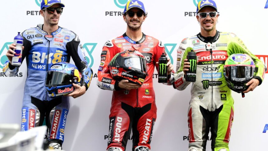 2025 Malaysia MotoGP Sprint Race Starting Grid