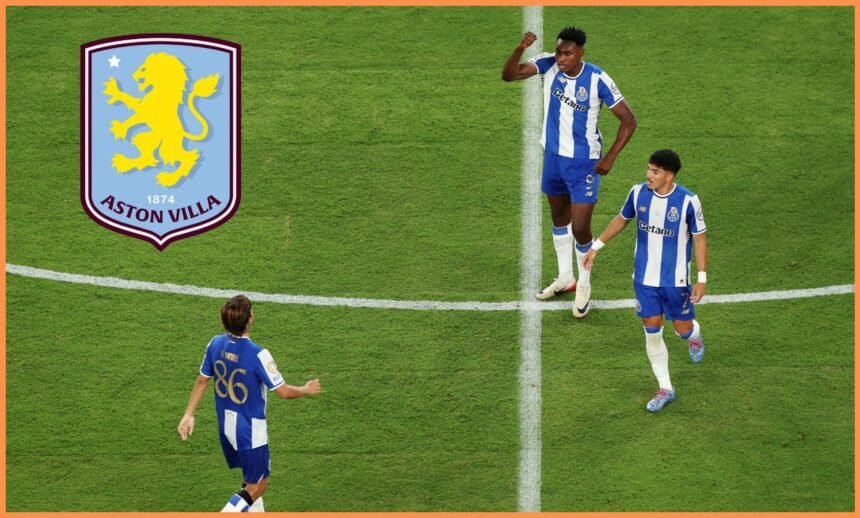 Samu Aghehowa with his Porto teammates