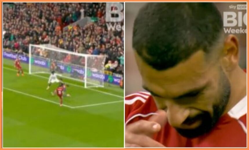Mohamed Salah misses a huge chance for Liverpool