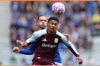 Ollie Watkins in action for Aston Villa