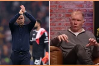 Arne Slot and Paul Scholes