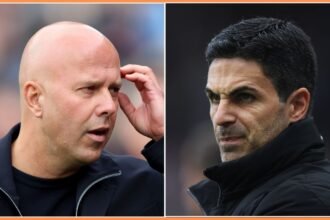 Arne Slot and Mikel Arteta