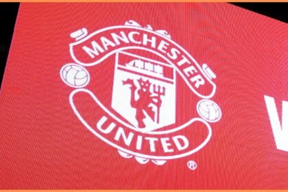 Manchester United logo close-up