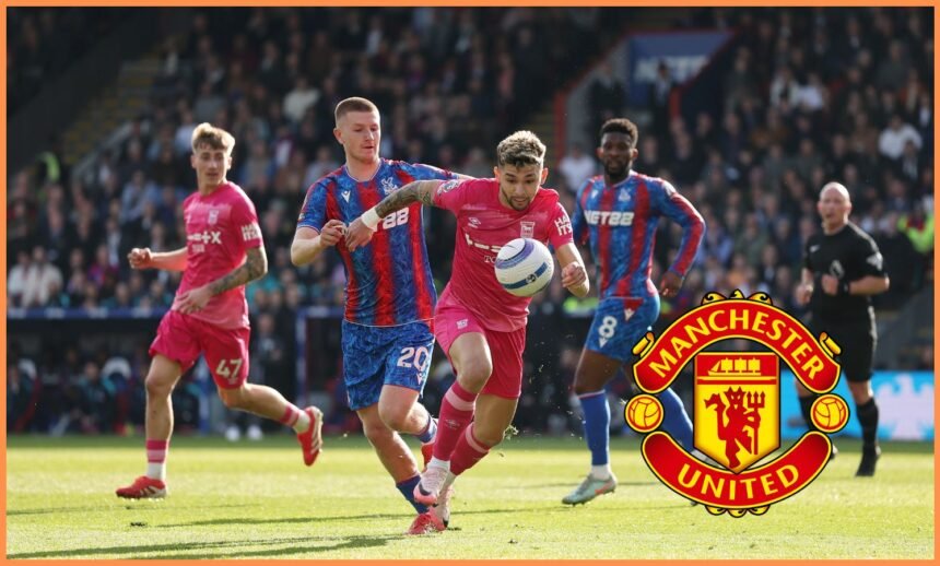 Adam Wharton in action for Crystal Palace against Ipswich last season