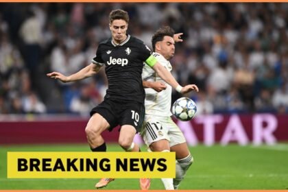 Kenan Yildiz in action for Juventus against Real Madrid