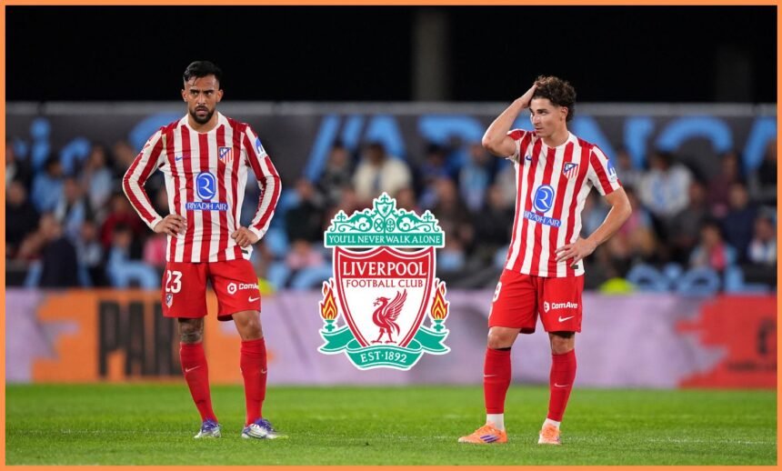 Julian Alvarez and Nicolas Gonzalez of Atletico Madrid