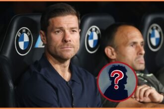 Xabi Alonso in the Real Madrid dugout