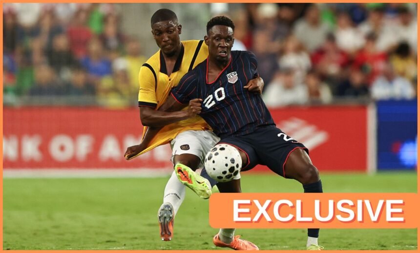 Joel Ordonez in action for Ecuador against the United States