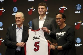 Erik Spoelstra says Nikola Jovic has "improved everywhere except one aspect, it's "a priority for him."