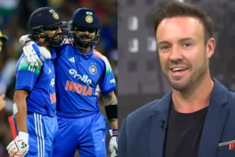 Virat Kohli, Rohit Sharma and AB de Villiers