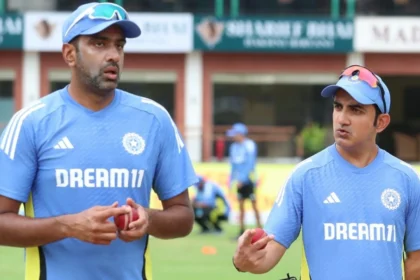 Ravichandran Ashwin and Gautam Gambhir.